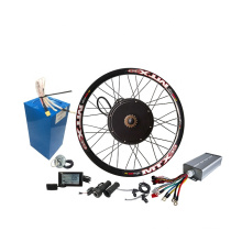 60V 3000W ebike conversion brushless hub motor 3000w kit with 60V 30AH Lithium Battery